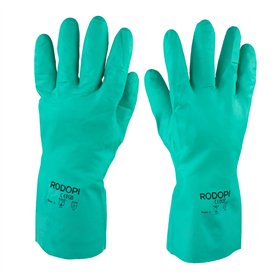 RODOPI CHEMIX-Comfort Gants de protection en caoutchouc pour homme et femme Gants de nettoyage en nitrile Gants de protection ch