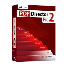 PDF Director 2 PRO with OCR - for 3 PCs - Comprehensive PDF Editor Software compatible with Win 11
