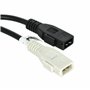 vhbw OBD2 - Câble Adaptateur pour Appareil de Diagnostic OBD pour Tous Les modèles Audi, Seat, Skoda, VW, Volkswagen - avec conn