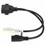 vhbw OBD2 - Câble Adaptateur pour Appareil de Diagnostic OBD pour Tous Les modèles Audi, Seat, Skoda, VW, Volkswagen - avec conn