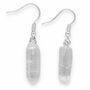 Boucles d'oreilles pendantes en cristal de roche | Boucles d'oreilles en pierre précieuse | Taille 2