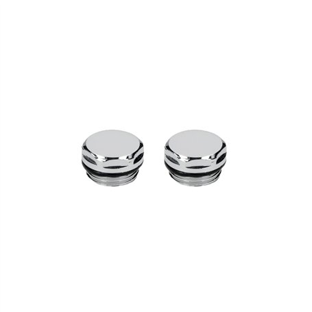 ECD Germany 2 x Bouchon de Radiateur - 1/2" pouces - Auto-obturant - Chromé - en Laiton Chromé - Bouchon de Radiateur - Bouchon