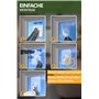 4smile Lot de 24 crochets adhésifs transparents pour cadre de fenêtre et vitre - Supports à suspendre - Utilisation flexible - F