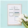 Cadeau de fête des pères avec impression d'art et carte postale dorée avec enveloppe et 2 autres cartes – Cadeau pour la fête de