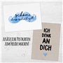 Cadeau de fête des pères avec impression d'art et carte postale dorée avec enveloppe et 2 autres cartes – Cadeau pour la fête de