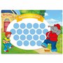 Tableau de récompense pour enfants - Bloc de 10 feuilles - Concept motivant comme aide à l'éducation - Avec de superbes autocoll