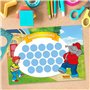 Tableau de récompense pour enfants - Bloc de 10 feuilles - Concept motivant comme aide à l'éducation - Avec de superbes autocoll