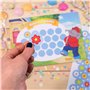 Tableau de récompense pour enfants - Bloc de 10 feuilles - Concept motivant comme aide à l'éducation - Avec de superbes autocoll