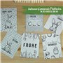 Papierdrachen Lot de 6 sacs imprimés avec poignée pour Pâques - Papier kraft noir - 22,5 x 18 x 8 cm - 6 cartes postales de Pâqu