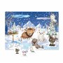 Papierdrachen Calendrier de l'Avent avec des tatouages pour enfants à coller - Tatouages avec des animaux d'hiver et d'autres de