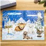 Papierdrachen Calendrier de l'Avent avec des tatouages pour enfants à coller - Tatouages avec des animaux d'hiver et d'autres de