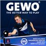 GEWO Double Star SLP Lot de 72 balles de Tennis de Table 2 étoiles en Plastique 40+ sans Couture – Balles d'entraînement Profess