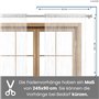 Rideau à Fils Rideau de Porte Fils 90x245 cm Blanc - Passage de Tringle oekoTex raccourcissable Lavable uni Unicolore dans de No