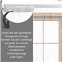 Rideau à Fils Rideau de Porte Fils 90x245 cm Blanc - Passage de Tringle oekoTex raccourcissable Lavable uni Unicolore dans de No
