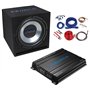 Crunch CBP1000 Pack de basses pour voiture avec caisson de basses de 30 cm