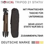 TronicXL Trépied 1,30 m pour niveau laser ligne croix laser Bosch Dewalt Makita Flex Leica Stanley Meterk Tacklife Huepar Fireco