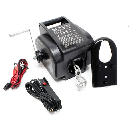 Wiltec Treuil électrique – 12 V – Traction jusqu’à 2267 kg – Cabestan à câble 9