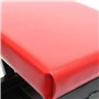 Wiltec Tabouret de mécanicien 37,5 x 36 x 38,5 cm Noir Rouge Servante d’atelier Mobile sur roulette Plateau Outils inclus Rangem