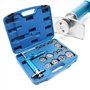 WilTec Jeu Repousse-Piston pour Étriers de Frein avec 16 pièces – avec Coffret 400 x 315 x 100 mm – Outils air comprimé – pour F