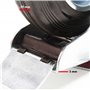 Wiltec Roulette pivotante Blocage double – Ø 200 mm – Capacité 150 kg – en Caoutchouc – Roue avec Frein et Plaque de montage – T