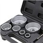 Jeu Scies de cloche Ensemble d’outils 9 pièces Perceuse Carreaux Carrelage Trépan de forage Couronne
