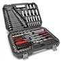 WilTec Coffret Clé à cliquet Jeu de 215 pcs. Kit Clé de Serrage Douille Embouts Acier Carbonne Accessoire