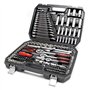 WilTec Coffret Clé à cliquet Jeu de 215 pcs. Kit Clé de Serrage Douille Embouts Acier Carbonne Accessoire