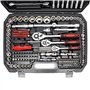 WilTec Coffret Clé à cliquet Jeu de 215 pcs. Kit Clé de Serrage Douille Embouts Acier Carbonne Accessoire