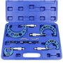 Coffret de micromètres Set 0-100mm 4 manomètres Précision de mesure 0,01mm Outil de mesurage