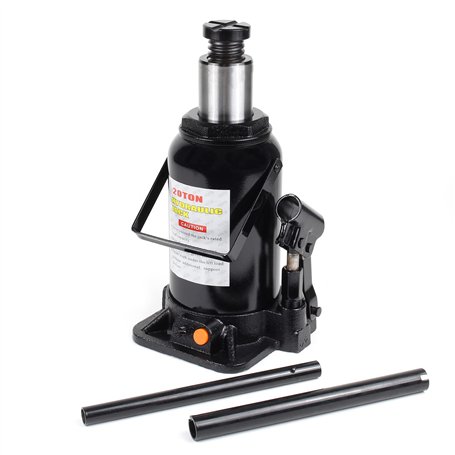 Cric Bouteille hydraulique 20T Vérin de Levage avec Fonction Descente Lente
