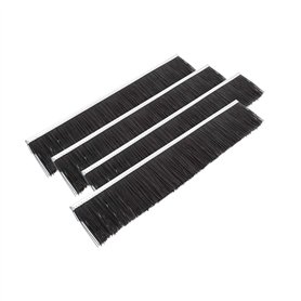 Wiltec Jeu 4x Brosse de rechange 55 cm – pour Balayeur à pelouse 105 cm – pour Balai ramasseur autoporté pour Tondeuse autoporté