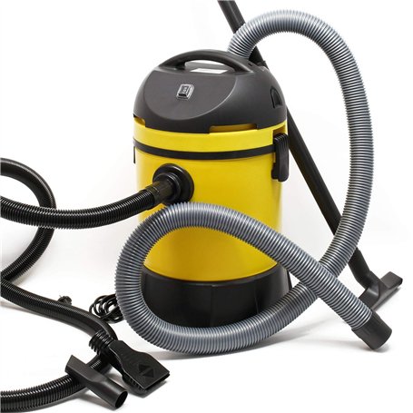 WilTec Aspirateur Eau et poussière Bassin Aspiration Algues 1400W Fonction Humide Sec Vidange Automatique