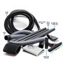 WilTec Aspirateur Eau et poussière Bassin Aspiration Algues 1400W Fonction Humide Sec Vidange Automatique