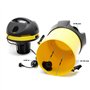 WilTec Aspirateur Eau et poussière Bassin Aspiration Algues 1400W Fonction Humide Sec Vidange Automatique