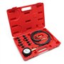 WilTec Kit Testeur de Pression d’Huile de Véhicules Set 12 pcs. Jauge Pression d’Huile 0-10bar 0-140psi