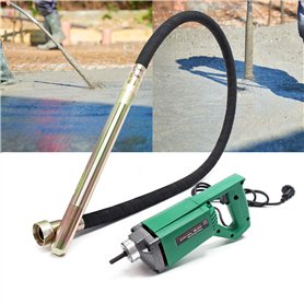 WilTec Vibreur à béton 800W Aiguille vibrante Incluse de 200 cm avec Arbre Flexible Outil Manuel électrique