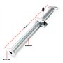 WilTec Jeu 2X Béquille de remorque avec Collier de Calage – 700 mm x Ø 48 mm – en Acier galvanisé – avec Poignée – Stabilisation