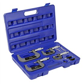 Jeu 4 Micromètre 0-100mm Vis micrométrique Micromètre extérieur Plage mesure 0
