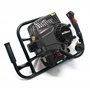 WilTec Tarière Thermique à Essence – Moteur 2 Temps 2,2 KW 3 CV – Cylindrée 63 cm³ – Perceuse de Sol Trépan pour Clôture Sylvicu
