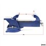Étau d’atelier Heavy Duty 100 mm Mâchoire de serrage & Enclume pour Contrainte importante Établi