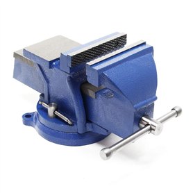 WilTec Étau de banc Light Duty avec enclume et mâchoire de serrage 125 mm Sollicitations légères