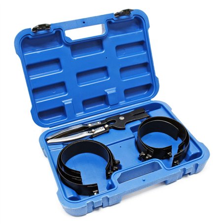 WilTec Jeu de 6 Colliers de Serrage de Segments de Piston Taille de 73-111mm Pince de Serrage Incluse