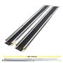 Wiltec Lot de 2X Rampe de Chargement télescopique 1220-2140 x 185 mm – capacité de Charge Max. 270 kg – Surface antidérapante –