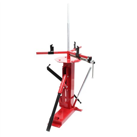 Wiltec Démonte-pneu universel manuel Détalonneur Rouge et Noir Acier Auto Moto Quad Pneus 4" jusqu'á 21" (101