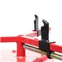 Wiltec Démonte-pneu universel manuel Détalonneur Rouge et Noir Acier Auto Moto Quad Pneus 4" jusqu'á 21" (101,6-533,4 mm) Axes Ø