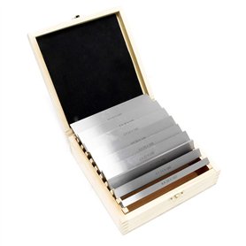 Jeu de cales parallèles 18 pièces 160mm 9 Paires Coffret de cales étalons parallèles en acier Fraisage