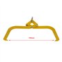 Wiltec Grappin forestier pour Troncs – 430 x 90 x 865 mm – Ouverture max. 700 mm – Force max. 500 kg – Outil pince de levage ave