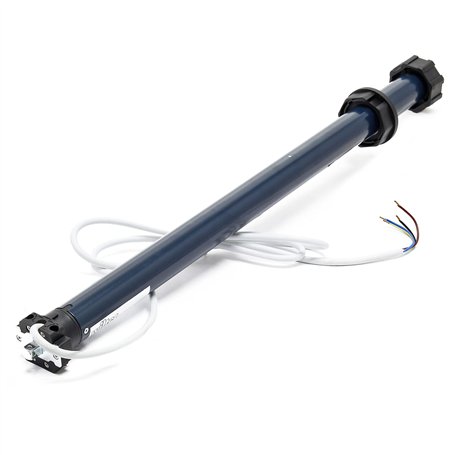 Wiltec Moteur de volet roulant – 126 W / 10 Nm – pour arbres SW60 – avec Contact de fin de course mécanique & Indice de protecti