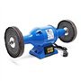 WilTec Machine à polir 750W avec Deux disques de Polissage Ø200mm Polisseuse Double Boîtier Robuste Base