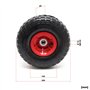 Wiltec Roue complète 4.10/3.50-4 pour Diable – 250 x 85 mm – Avec Chambre à air et Jante – Valve droite – capacité de charge max